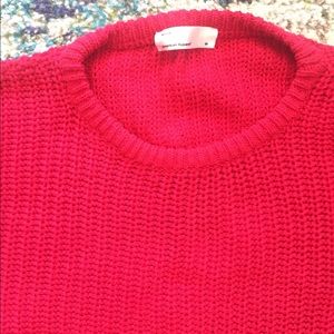American Apparel Sweaters - American Apparel Made in USA red fisherman sweater American Apparel Sweaters - American Apparel Made in USA red fisherman sweater